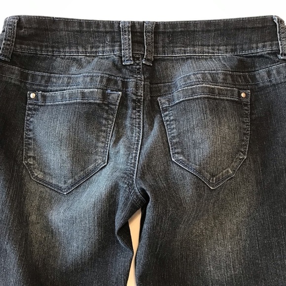 STANDARDS & PRACTICES Double Zipper Trim Detail Cropped Low Rise Jeans Size 29 - Picture 8 of 10